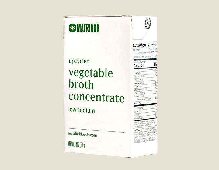 Box of Matriark vegetable broth concentrate