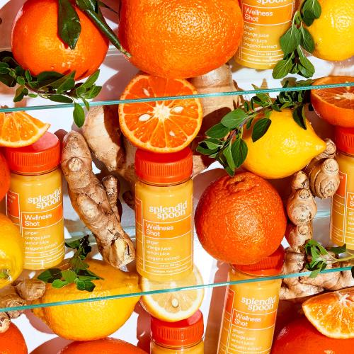 Wellness Shot in a cabinet with citrus